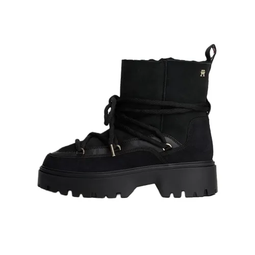 Tommy Hilfiger TH Monogram Термостойкие Сноубутсы Женские Черные