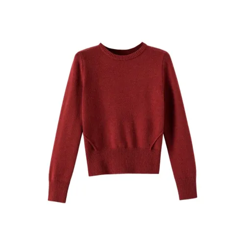 Late White Бордовый Женский Трикотаж