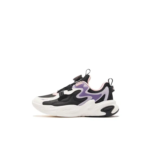 ERKE KIDS Повседневная обувь Низкий топ Глубокий черный Микрокристаллический белый Минеральный фиолетовый для детей