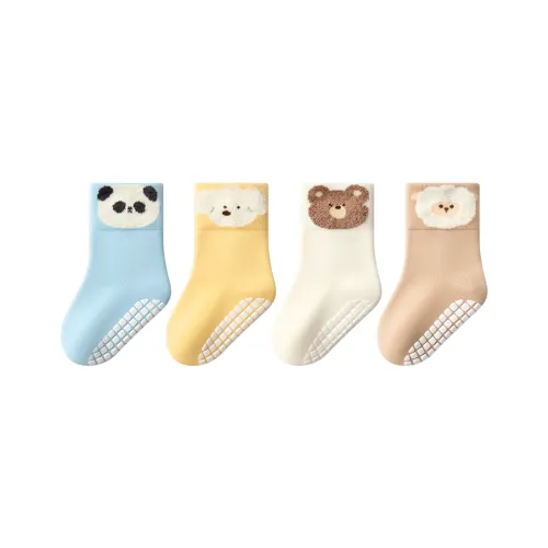 Малыш Осенние Зимние Детские Носки 4 Пачки Малыш Toddler Напольные Носки Младенец Wa Toddler