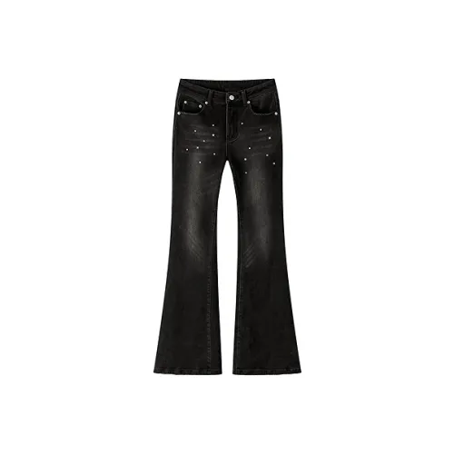 CHUU Черные Женские Джинсы