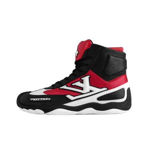 LOUIS VUITTON Высокие топы Повседневная обувь Мужская Красная Черная