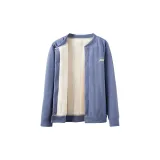 Джинсовый синий топ [690 г, утолщенный, с флисовой подкладкой]