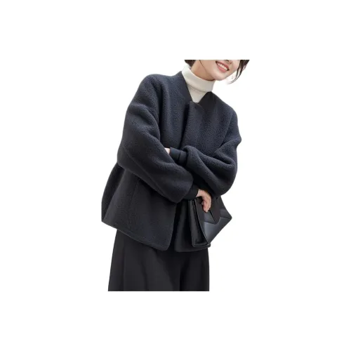 LANGQING Бархат Feel Пальто Женское