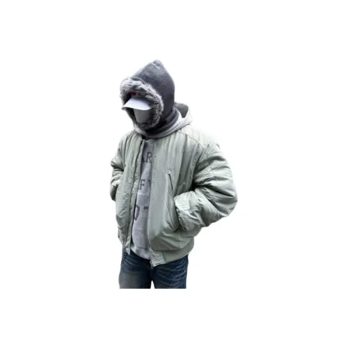 PVPVPV Горохово-зеленый унисекс пуховики