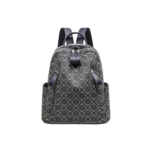 MILLIE'S Ткань Синтетическая кожа Рюкзак Стандартный Женский Синий