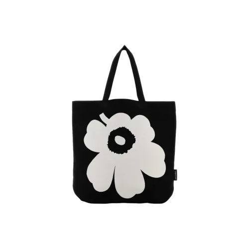 Marimekko совместная брендированная хлопковая сумка на плечо женская черно-белая