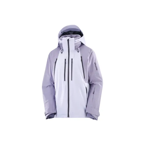 SALOMON Светло-фиолетовый Гранитный синий Женская лыжная куртка