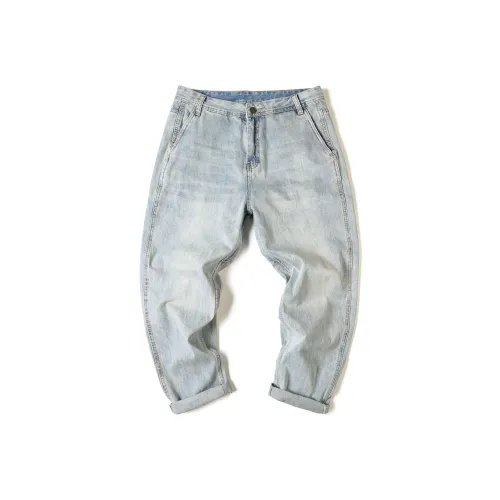 98SQUID Светло-синие унисекс джинсы