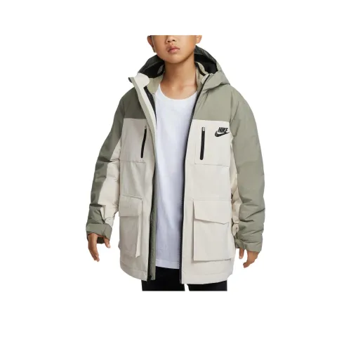 nike 320 Светло-зеленый Серый Детские Куртки