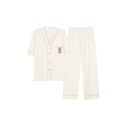 Floating Light Islands Пижама Комплект Женский Желтый