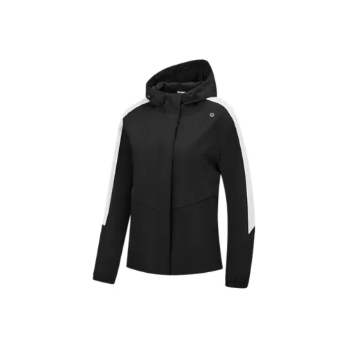 QIAODAN Черный Pearl White Женская тренч-куртка