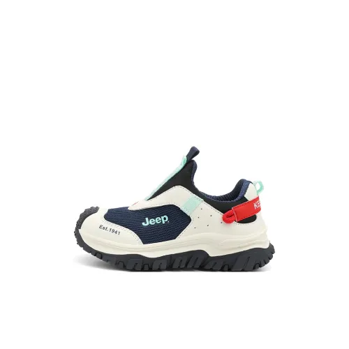 Jeep Амортизация Устойчивый к износу Легкий Амортизация Низкий Топ Беговые кроссовки Темно-синий Бежевый Детский