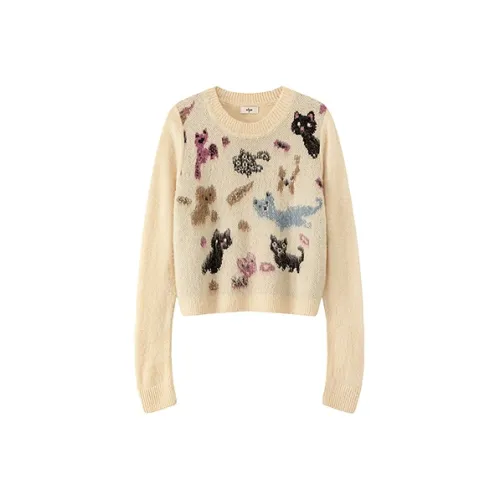 CHUU Абрикос Женская Трикотажная