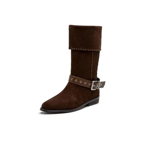 D Fuse SCANDINAVIA Модные ботильоны с низким каблуком для женщин