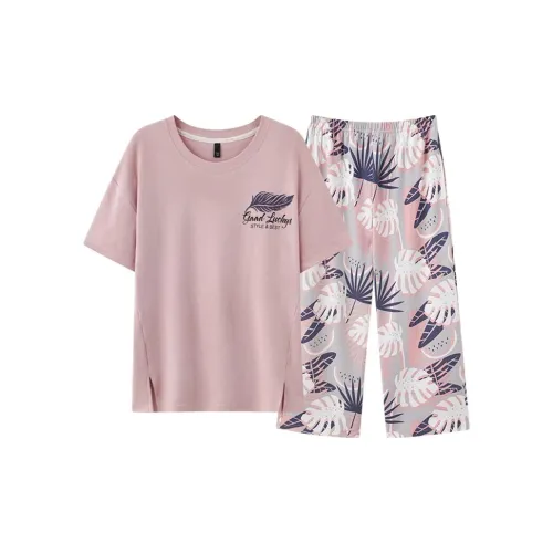 PLANDOO Pink Women's Pajama Sets PLANDOO Розовый Женский Комплект Пижам