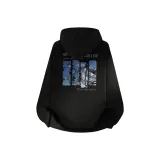 [Memory Foam Thickened и с флисовой подкладкой] Черный (Логотип на груди "Frozen Mountain" _ Логотип "Frozen Mountain" на спине)