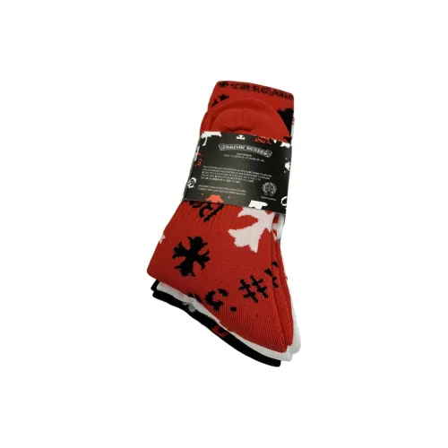 Chrome Hearts Носки до колена Мужские упаковка из 3 пар