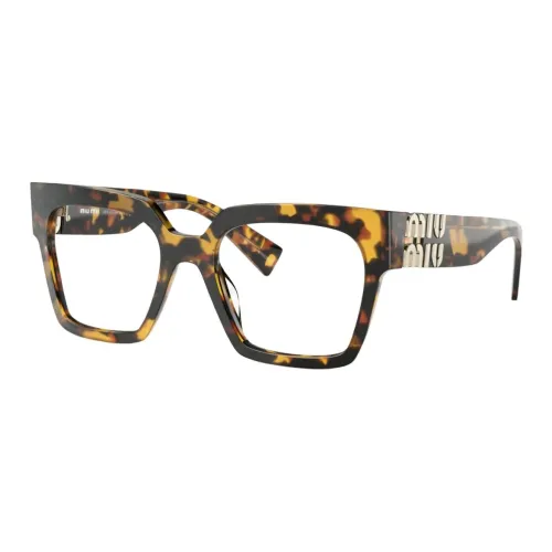 MIU MIU Очки с нерегулярной формой и диоптриями Унисекс Черепаховый цвет