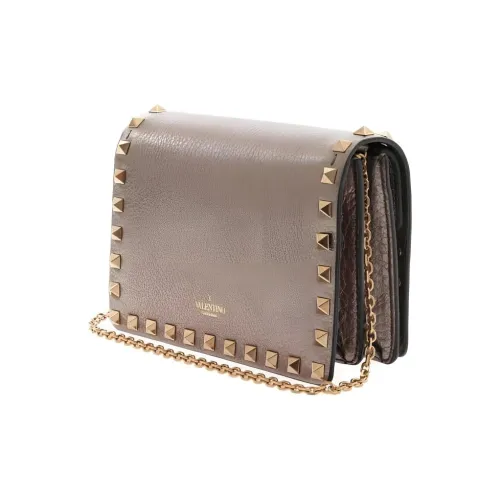 Valentino Клатч из телячьей кожи сумка через плечо женская голубо-серый