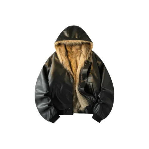 LINGSHI Черный Унисекс Пуховики