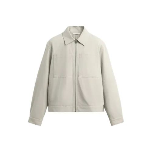 ZARA Бежевый Мужской Пуховик