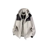 Бежевый кроличий серый (легкая ветровка оболочка)