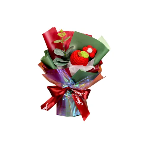 Pampered Journal Трикотажная ткань Букет Яблоко Ткани вязаные Пряжа Цветочный дизайн DIY Игрушки