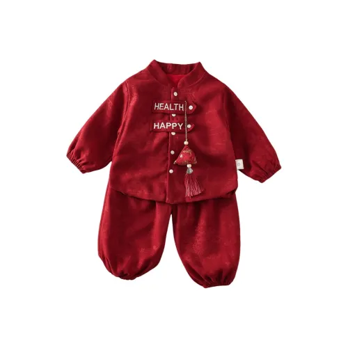 Деревянные дома Повседневная спортивная одежда Красный Младенец и малыш