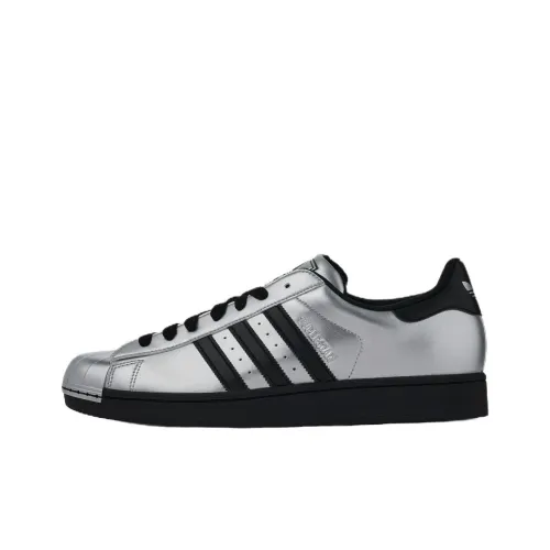 Adidas Originals Superstar 2 Low Топ Скейтборд Кроссовки Унисекс Серебряный