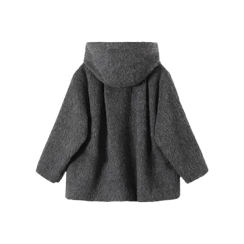 KYKW Темно-серый с булавкой женское пальто