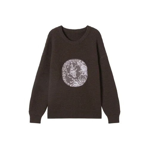 DIALOGUE Темный кофейный женский свитер