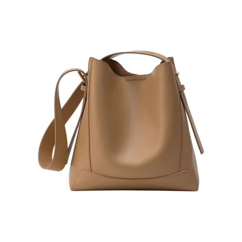 Younger Song Коровья кожа Ведрообразная сумка Сумка через плечо Стандартная Женская Какао-коричневый