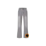 Дымчато-серый - с флисовой подкладкой [Улучшение фигуры и удлинение тела]