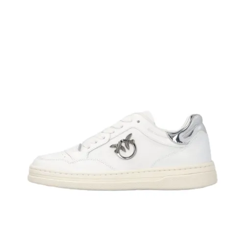 PINKO Love Birds series Низкие кроссовки для скейтбординга Женские Белые