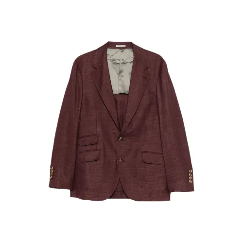 BRUNELLO CUCINELLI Бизнес-костюм Пальто Мужской Коричневый