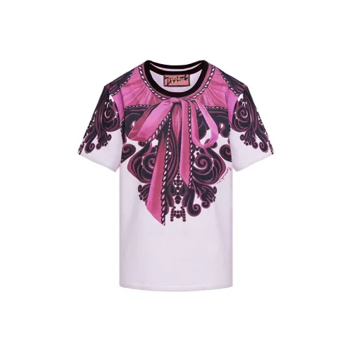 Laurence Chico Круглый вырез T-рубашка Унисекс Фуксия