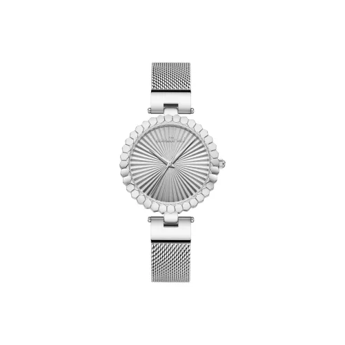 COMLORVEI Кварцевый механизм ремешок из нержавеющей стали женские часы серебристый циферблат