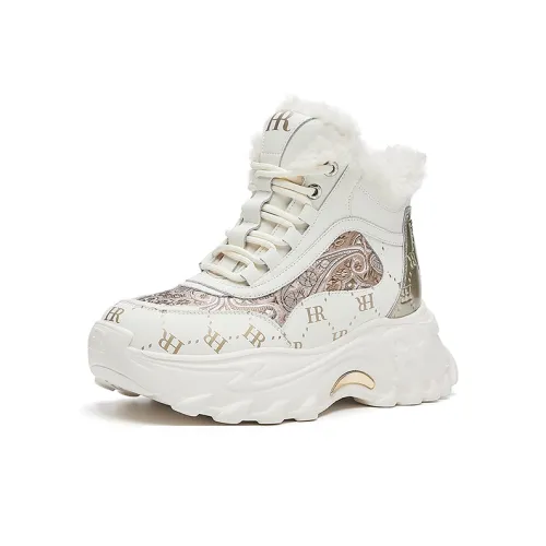 HR High Топ Толстая подошва Кроссовки Женские