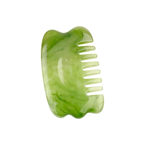 KEWANHONG Центральная часть Инструмент Смола Meridian Расческа Большой Зуб МУСКУЛ Сито Beauty Tool Зеленая Голова Гу Ша Массаж Расческа