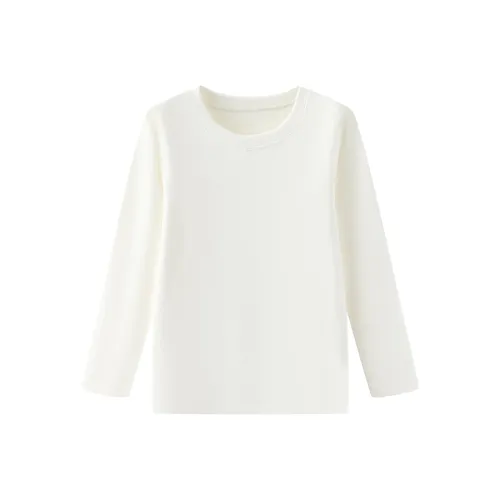 Euv Дралон Термическая Рубашка Осенне-Зимняя Минималистский Стиль Универсальный Однотонная Детская