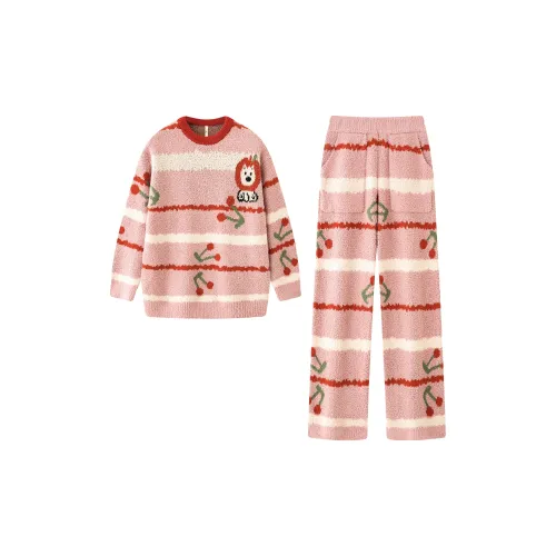 Gongdie Розовый Женский Пижамный Комплект