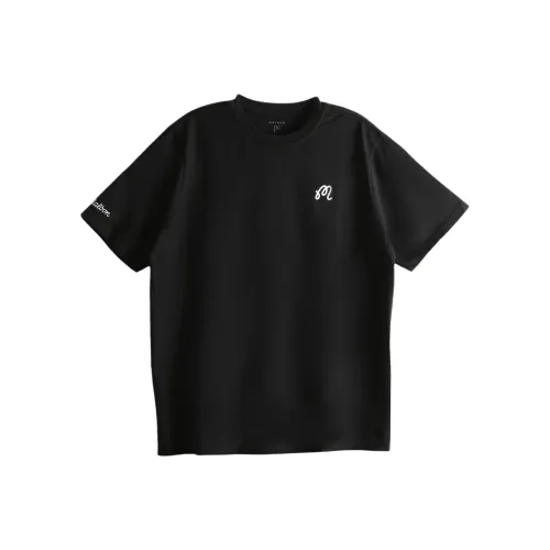 MALBON GOLF Мужские черные футболки