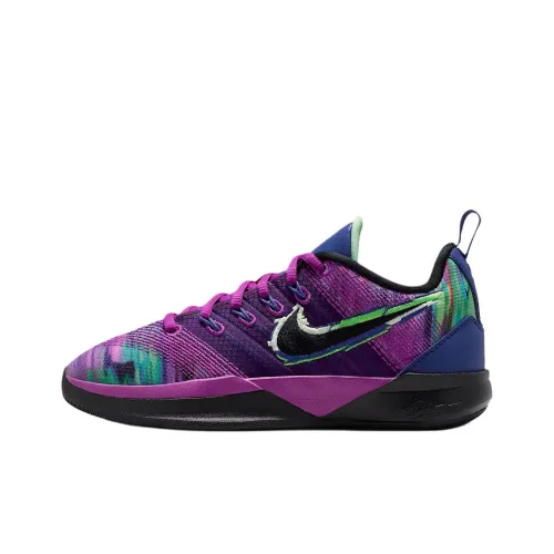 Nike Low Топ Детские Баскетбольные Кроссовки Ярко-фиолетовый Черный Подростки
