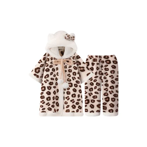 QIAOYUN Пижамный халат комплект женский