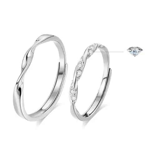 JINHENGXI Alloy Высококачественная серия серебряных колец унисекс