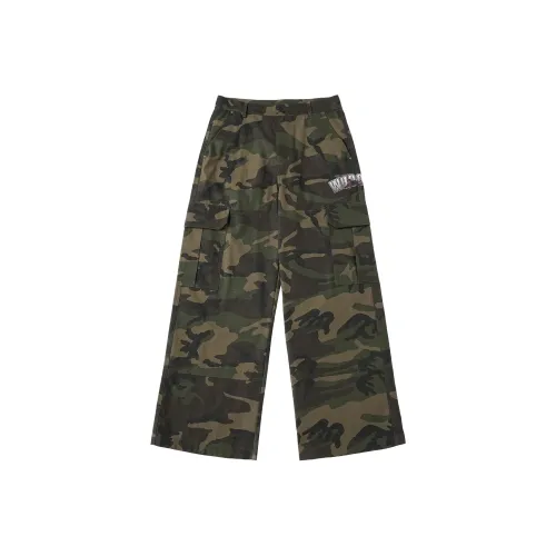 WHOOSIS Армия Зеленый Унисекс Карго Брюки