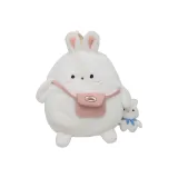 Плюшевый рюкзак, белый кролик, рюкзак [сумка + украшение]