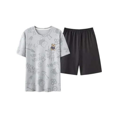 Floating Light Islands Пижама Набор Мужской Gift Box Set Light Gray Black