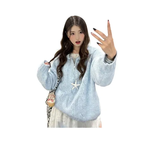 YOUSEKOO Светло-синий Женский Трикотаж